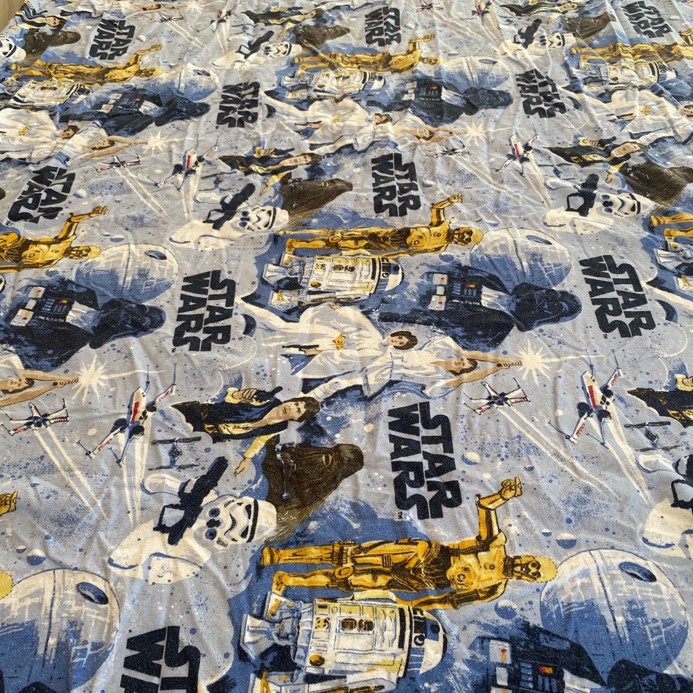 Pottery Barn Kids Star Wars Bedding in Blue and Yellow - Picture 6 of 8